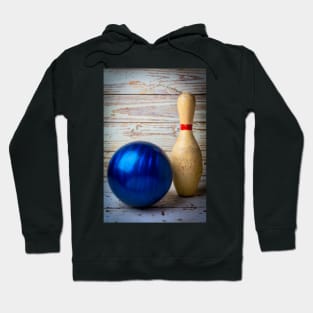 Old Bowling Ball And Pin Hoodie